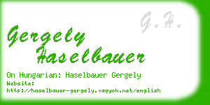 gergely haselbauer business card